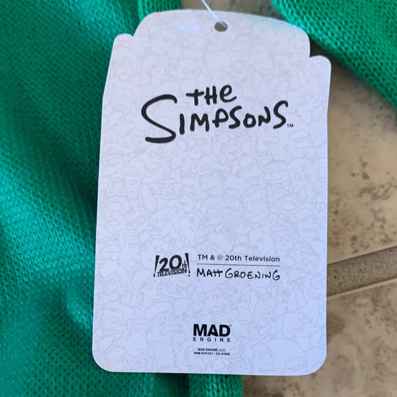 Simpsons XS 4-5 Homer Christmas Festive Green Kids Sweater holiday shirt - Picture 3 of 12